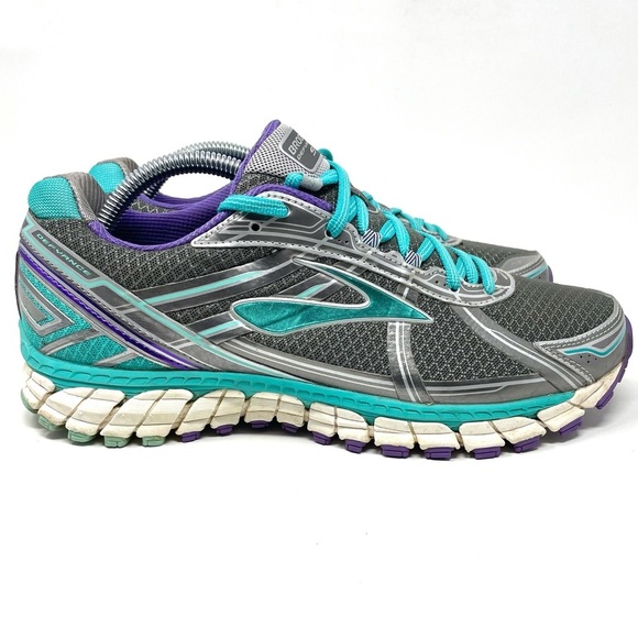Brooks‎ Defyance 9 Silver Teal Purple Womens 11 - Picture 1 of 8
